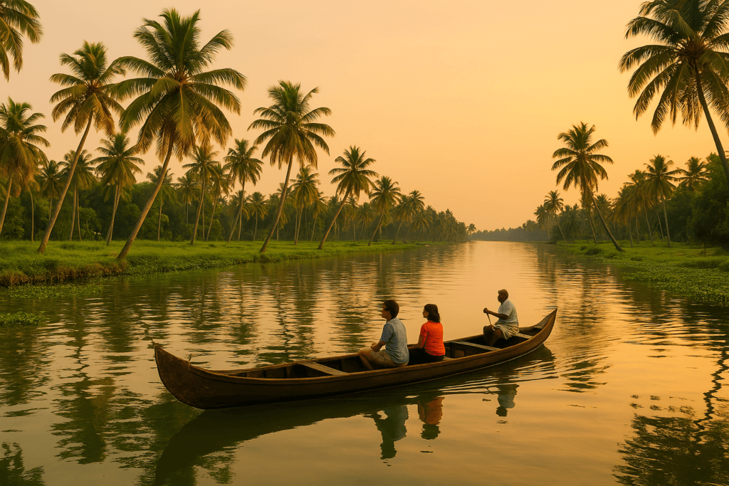 Backwater ride in Kumarakom