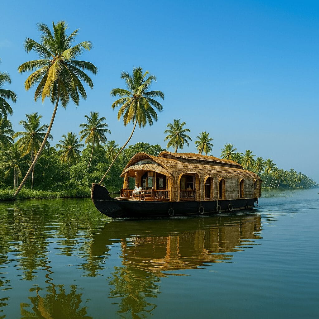 Overnight houseboat stay in Kumarakom with meals onboard