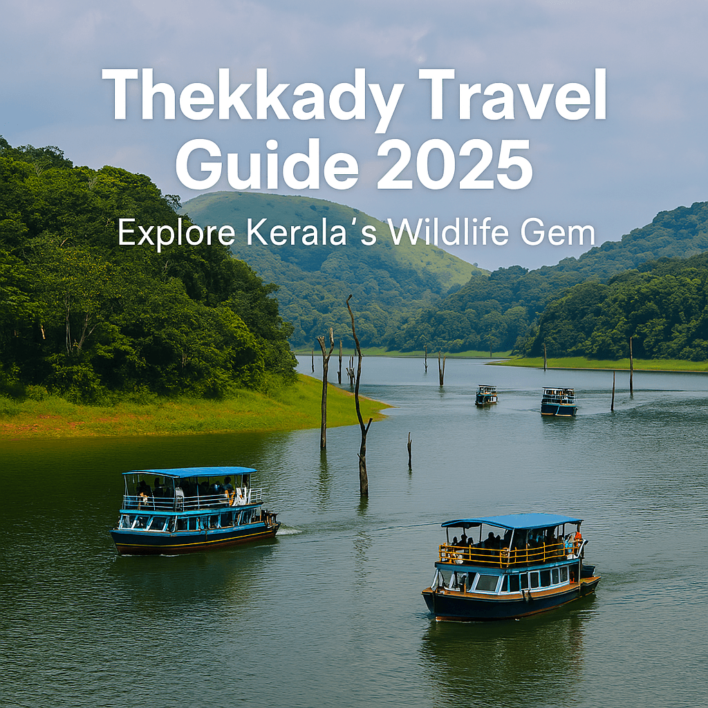 Scenic view of Periyar Lake in Thekkady – Thekkady travel guide 2025