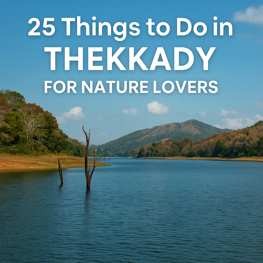 Things to do in Thekkady – tranquil lake and lush forest backdrop