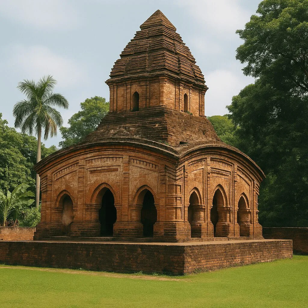 Ancient ruins and colonial-era architecture in North 24 Parganas.