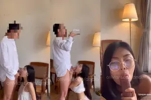 คลิปหลุดOnlyfans น้องแอมสาวสวยนั่งอมกระดอเสียว amam7078 ลีลาการโม๊คอย่างดี จับอม-300x450